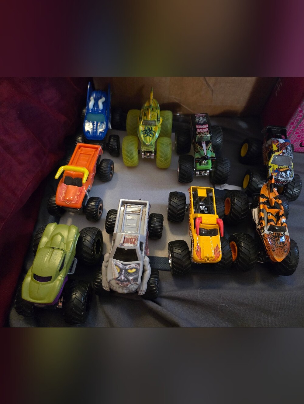 Hot Wheels Monster Truck Lot Of 9